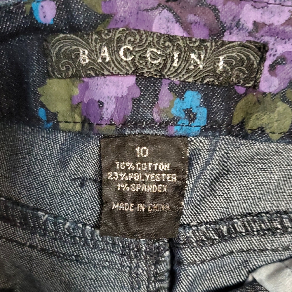 Bacini Floral Denim Skirt